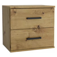 Noční stolek Goda II 2S artisan + černá rukojeť