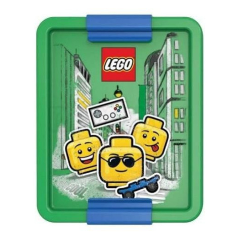 Box na svačinu LEGO ICONIC Boy - modrá/zelená
