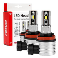 AMIO LED H8/H9/H11 42W - bílá (patice PGJ 19-5), sada 2 ks