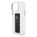 Zadní kryt Guess PU Grip Stand 4G Metal Logo pro Apple iPhone 15 Pro, černá