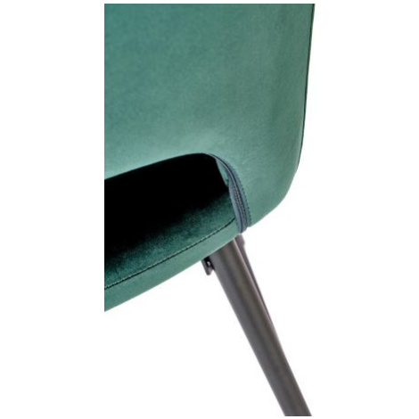 Tmavě zelená barová židle H107 FOR LIVING