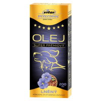 VITAR Veterinae Lněný olej 200ml