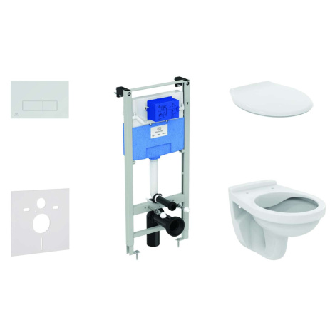 Ideal Standard ProSys - Set předstěnové instalace, klozet Alpha se sedátkem, tlačítko Oleas M2, 