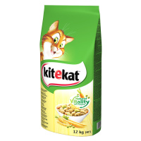 Kitekat Adult granule kuřecí se zeleninou - 12 kg