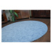 Dywany Lusczow Kulatý koberec SERENADE Graib světle modrý