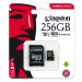 Paměťová karta 256GB Micro Sd Kingston SDCS2 C10 V10 A1 100Mb/s Adaptér