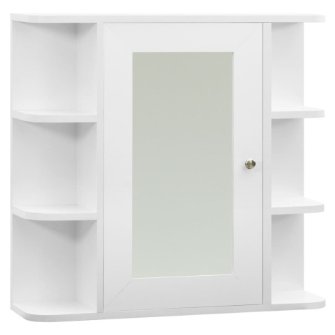 vidaXL Koupelnová zrcadlová skříňka bílá 66 x 17 x 63 cm MDF