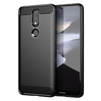 Ohebné pouzdro Carbon Case Nokia 2.4 černé