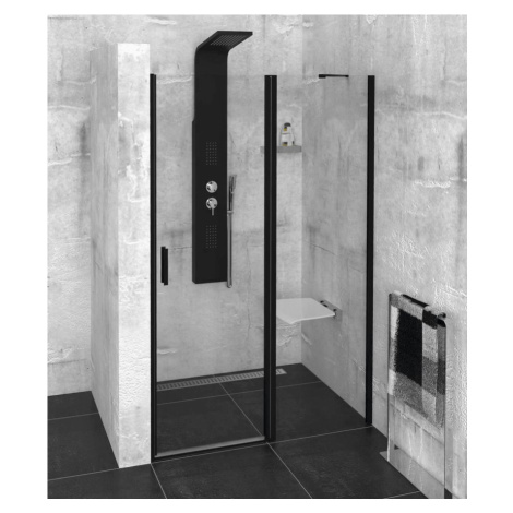 Polysan ZOOM LINE BLACK sprchové dveře 1200mm, čiré sklo