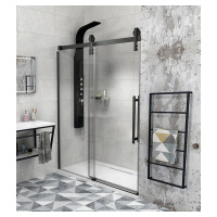 SAPHO VOLCANO BLACK sprchové dveře 1400 mm, čiré sklo