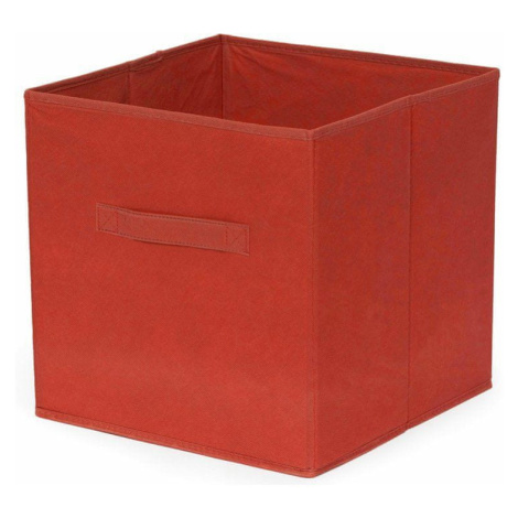 Compactor Skládací úložný box pro police a knihovny, polypropylen, 31x 31x 31 cm, červený