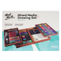 Mont Marte, MMGS-0041, Mixed Media Drawing Set, kreativní výtvarná sada v dřevěném boxu, 152 ks