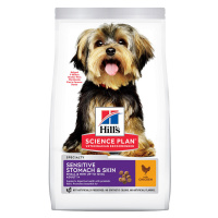 Hill's Science Plan Canine Adult 1+ Sensitive Stomach & Skin Small & Mini Chicken - 6 kg