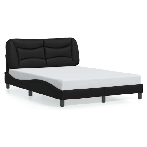 vidaXL Rám postele bez matrace Hvar černý 140x190 cm umělá kůže