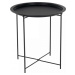 Tempo Kondela Příruční stolek s odnímatelným tácem RENDER - černý + kupón KONDELA10 na okamžitou