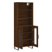 vidaXL Skříň highboard hnědý dub 69,5 x 34 x 180 cm kompozitní dřevo