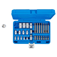 BGS technic Bity TORX vel. T20-T75 a externí E-TORX vel. E4-E24, 30dílná sada - BGS 5025