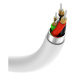 Vipfan Kabel Vipfan L08 USB-C na mini jack 3,5 mm AUX, 10 cm (bílý)