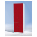 Wolf Skříň s boxy, 6 přihrádek, 1800 x 600 x 500 mm, dveře ohnivě červená