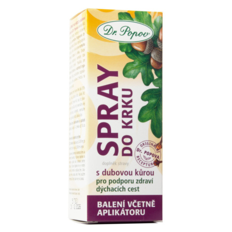Dr. Popov Spray do krku s dubovou kůrou 50 ml Dr.Popov