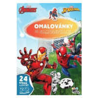 Omalovánky A4 se samolepkami - Marvel