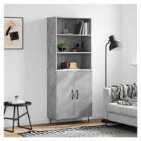 vidaXL Skříň highboard betonově šedá 69,5x34x180 cm kompozitní dřevo