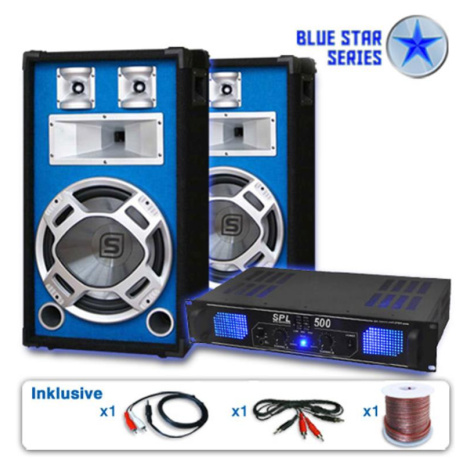 Electronic-Star Reproduktorový set Blue Star Series "Basskick", 1600 W