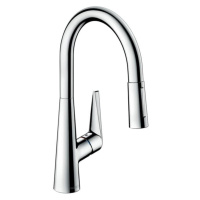 Dřezová baterie Hansgrohe Talis s vytahovací sprškou, 2 proudy chrom 73851000