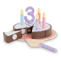 Narozeninový dort Wooden Birthday Cake Corolle pro 36-42 cm panenku 18 doplňků od 24 měsíců