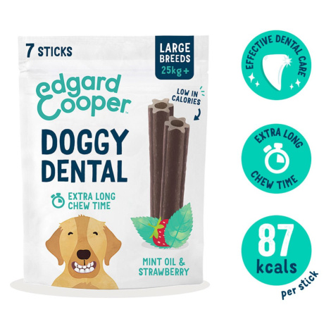 Edgard & Cooper Doggy Dental jahoda/máta L 4× 240 g