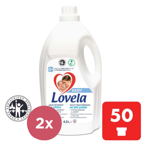 Lovela 2x Baby tekutý prací přípravek na bílé prádlo 4,5 l 50 PD LOVELA Terezín
