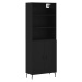 vidaXL Skříň highboard černá 69,5 x 34 x 180 cm kompozitní dřevo