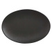Černý keramický talíř Maxwell & Williams Caviar, 35 x 25 cm