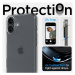 Spigen Ultra Hybrid kryt iPhone 16 Plus frost clear