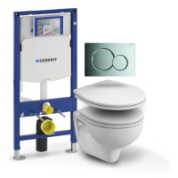 Geberit - Set Duofix (modul, Sigma 01 chrom, Rekord klozet, Rekord sedátko) B2E