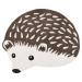 Hnědý dětský koberec 120x105 cm Hedgehog – Lilipinso