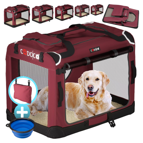 Přenosná taška pro psa S 50x34x36 cm - červená