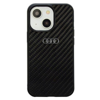 Audi Carbon Fiber iPhone 14 6,1 černý/černý pevný obal AU-TPUPCIP14-R8/D2-B