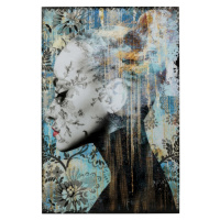 KARE Design Skleněný obraz Lady Flower 100x150cm