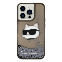 Pouzdro Karl Lagerfeld pro iPhone 14 Pro Max Glitter Choupette obal zadní kryt