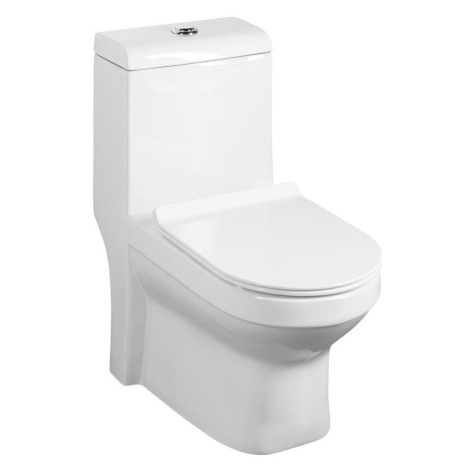 SAPHO HUBERT WC kombi, spodní/zadní odpad, bílá PB304