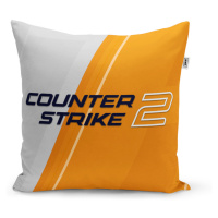 Sablio Polštář Counter Strike 2 Oranžová - 50x50 cm