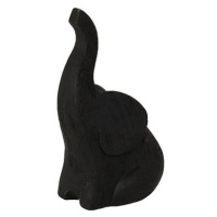 H&L Soška Slon Up 17,5 cm černá matná