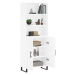 vidaXL Skříň highboard bílá 69,5 x 34 x 180 cm kompozitní dřevo