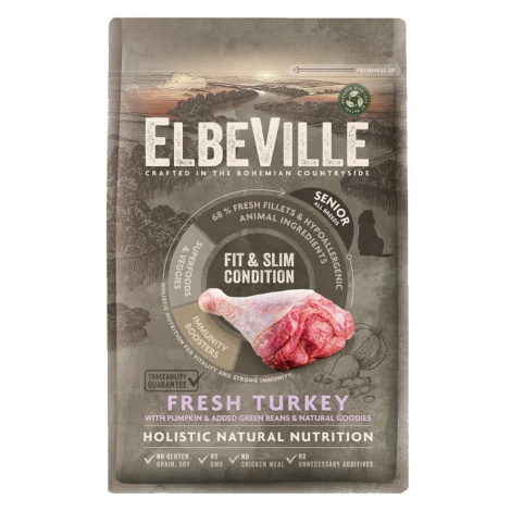 ELBEVILLE Senior Fit and Slim Condition Fresh Turkey granule pro psy 1 kus, Hmotnost balení (g):