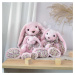 Plyšový zajac Bunny Pink Copain Calin Histoire d’ Ours v darčekovom balení ružový 40 cm od 0 mes