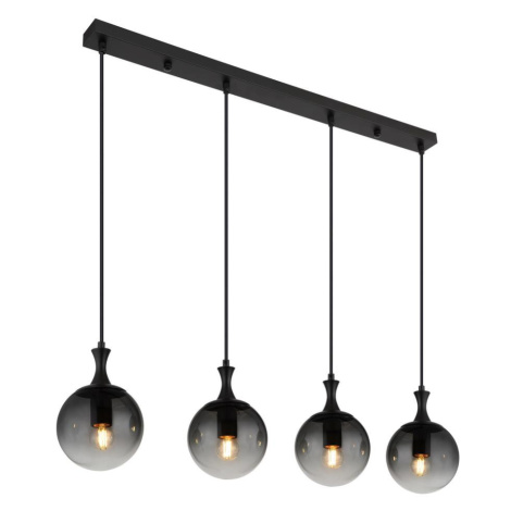 Globo 15885-4H - Lustr na lanku DALTON 4xE27/10W/230V černá 15885-4H