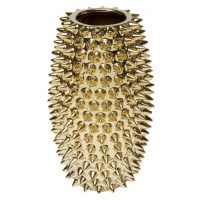 KARE Design Keramická váza Sting - zlatá, 26cm