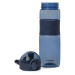 Plastová láhev se silikonovým uzávěrem THEO modrá obsah 0,6 l 818610 Homla