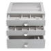 Stackers Šperkovnice se šuplíky 3 v 1 Pebble Grey Classic Drawers šedá